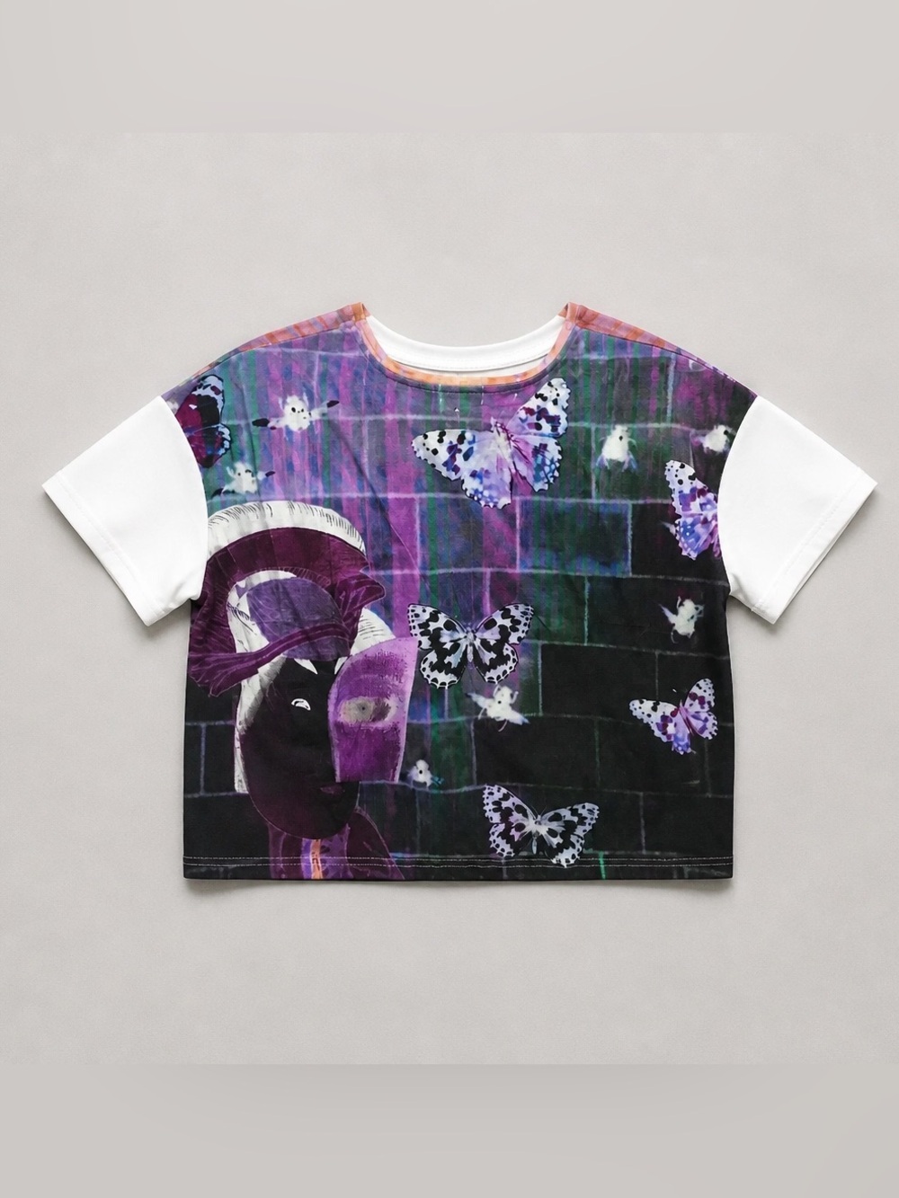 Wonder Mei Purple Butterfly Graphic Tee and Capri Boutique Brand